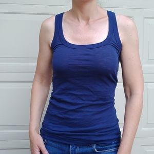 navy DAFTBIRD slub tank top S M (K1)